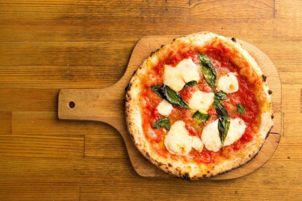 pizza, cheese, tomato